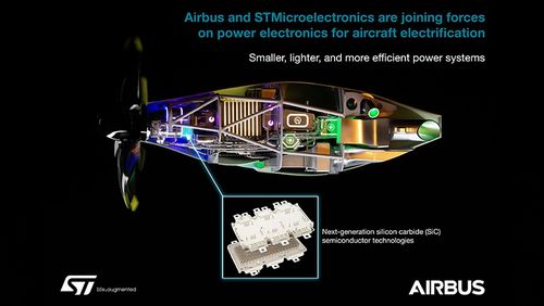空中客车公司和意法半导体合作研发功率电子器件,助力飞行电动化